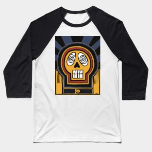 The Scream in Blue Baseball T-Shirt